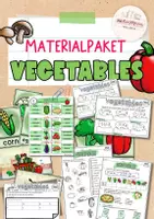 Vorschau - Arbeitsblätter - Vegetables | Materialpaket Englisch | Bildkarten, Spiele & differenzierte Arbeitsblätter (Klasse 5–6) - Deckblatt