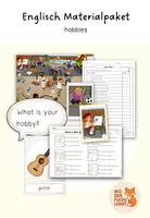 Vorschau - Arbeitsblätter - Materialpaket "hobbies/hobbys" - Deckblatt