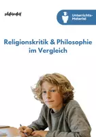 Vorschau - Präsentationen/Tafelbilder - Religionskritik & Philosophie im Vergleich | Feuerbach – Nietzsche – Zarathustra | Drei Präsentationen für den Oberstufenunterricht - Deckblatt