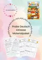 Vorschau - Test - Materialpaket Probe Deutsch 4. Klasse - Deckblatt