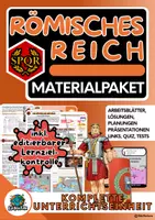 Vorschau - Stundenentwürfe - Materialpaket Römisches Reich - Die Römer - Deckblatt
