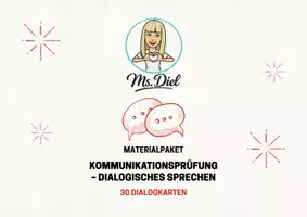 Vorschau - Aufgabenkarten - Materialpaket mit 30 Dialogkarten - Deckblatt