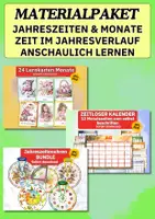 Vorschau - Arbeitsblätter - Jahreszeiten & Monate sicher vermitteln – Materialpaket für Kita & Grundschule - Deckblatt