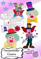 Vorschau - Mal- und Bastelvorlagen - Materialpaket Bastelvorlagen Clowns - Karneval / Fasching - Deckblatt