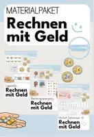 Vorschau - Arbeitsblätter - MATERIALPAKET: Rechnen mit Geld - Leporello, Miniheft, Rechenspaziergang - Deckblatt