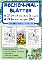 Vorschau - Arbeitsblätter - Rechenmalblätter ZR 20 mit Zehnerübergang (Addition und Subtraktion) - Doppelpack - Deckblatt