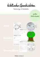 Vorschau - Arbeitsblätter - Biblische Geschichten - Materialpaket (wachsend) - Deckblatt