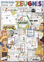 Vorschau - Arbeitsblätter - Zeugnis / Mehr als Noten - Zeugniszusätze Mutmacher Paket / Kinderzeugnis - Deckblatt