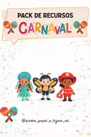 Vista previa - Manualidades / Dibujos para colorear - Paquete de materiales "EL CARNAVAL" - Portada