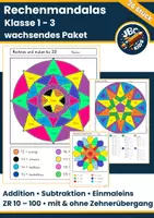 Vorschau - Arbeitsblätter - Rechenmandalas Bundle Klasse 1–3 – Addition, Subtraktion & Einmaleins (wachsendes Paket) - Deckblatt