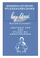 Vorschau - Arbeitsblätter - Materialpaket: Anatomie Ohr und Pflege bei Hörstörungen - Deckblatt