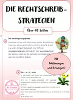 Vorschau - Arbeitsblätter - Materialpaket - Die Rechtschreibstrategien - Deckblatt