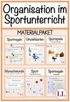 Vorschau - Poster - Organisation im Sportunterricht - wachsendes Materialpaket - Deckblatt