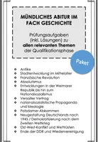 Vorschau - Arbeitsblätter - Bundle: Großes Paket Prüfungsaufgaben Geschichte – Mündliches Abitur / Mündliche Abiturprüfung inkl. Lösungen - Deckblatt