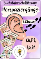 Vorschau - Spiele - Buchstabeneinführung Ch, Pf, Sp, St - Laut Ch, Pf, Sp, St - Hörspaziergang Ch, Pf, Sp, St - Deckblatt