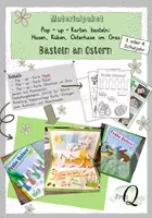 Vorschau - Arbeitsblätter - Materialpaket Pop-up-Karten Ostern - Deckblatt