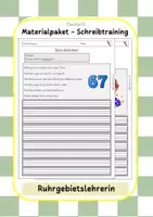 Vorschau - Arbeitsblätter - Materialpaket - Schreibtraining LRS - Deckblatt