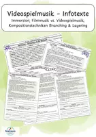 Vorschau - Arbeitsblätter - Materialpaket - Infotexte Videospielmusik - Deckblatt