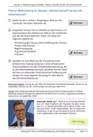 Vorschau - Arbeitsblätter - 4 x Klausuren Sozialwissenschaften Inhaltsfeld 7 Globale Strukturen und Prozesse - Deckblatt