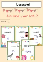 Vorschau - Spiele - Lesespiele - Buchstaben "Ich habe....Wer hat....? - Deckblatt