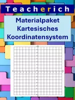 Vorschau - Arbeitsblätter - Materialpaket Kartesisches Koordinatensystem - Deckblatt