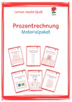 Vorschau - Spiele - Prozentrechnung: Materialpaket - Deckblatt