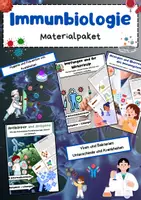 Vorschau - Arbeitsblätter - Immunbiologie Materialpaket: Viren, Bakterien, Immunsystem, - Deckblatt