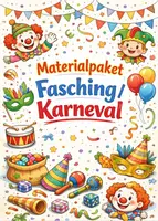 Vorschau - Stundenentwürfe - Materialpaket Fasching & Karneval - Deckblatt
