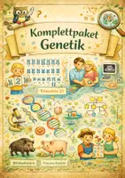 Vorschau - Arbeitsblätter - Komplettpaket Genetik mit Lösungen - Deckblatt
