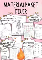 Vorschau - Unterrichtsreihen - Feuer MATERIALPAKET (Lernwerkstatt) - Deckblatt