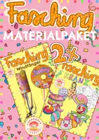 Vorschau - Mal- und Bastelvorlagen - Fasching: Materialpaket 2x basteln zu Fasching - Deckblatt