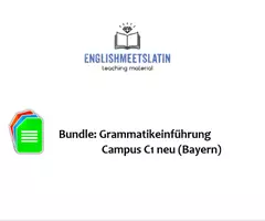 Vorschau - Arbeitsblätter - Materialpaket_Grammatik Latein_Campus C1 - Deckblatt