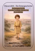 Vorschau - Präsentationen/Tafelbilder - Elija erzählt - Die Ostergeschichte - Materialpaket KOMPLETT - Deckblatt