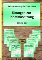 Vorschau - Unterrichtsreihen - Übungen zur Kommasetzung - Zeichensetzung für Erwachsene (Sie) - Deckblatt