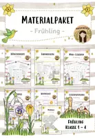 Vorschau - Mal- und Bastelvorlagen - wachsendes Materialpaket: Frühling (Klasse 1-4) - Deckblatt