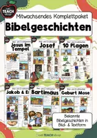 Vorschau - Stationenlernen - Bibelgeschichten - Komplettpaket - Bild & Erzählkarten - Deckblatt