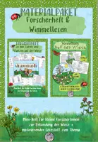 Vorschau - Arbeitsblätter - Materialpaket Forscherheft und Wimmellesen Wiese - Deckblatt