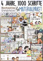 Vorschau - Arbeitsblätter - Abschiedslied Grundschule – Lied „4 Jahre, 1000 Schritte“ + kreative Materialien - Deckblatt