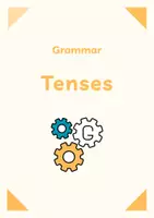 Vorschau - Arbeitsblätter - Materialpaket: Grammar Cards | Tenses - Deckblatt