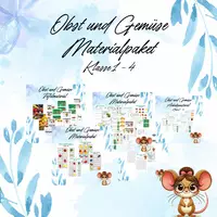 Vorschau - Unterrichtsreihen - Materialpaket Obst und Gemüse / Klasse 1-4 - Deckblatt