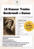 Vorschau - Unterrichtsreihen - MATERIALPAKET Kunst LK Rembrandt Marlene Dumas Menschen in Beziehungen - Deckblatt