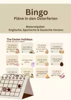 Vorschau - Arbeitsblätter - Materialpaket: Bingo Osterferien "Meine Osterferien" I Spanische, Englisch & Deutsche Version - Deckblatt