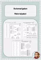Vorschau - Arbeitsblätter - Materialpaket - Rechenaufgaben - Deckblatt