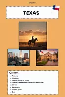 Vorschau - Arbeitsblätter - Texas (US State) – Materialpaket (English) - Deckblatt