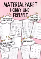 Vorschau - Unterrichtsreihen - DaZ / DaF / Deutsch - Hobby und Freizeit - MATERIALPAKET - Deckblatt