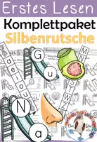Vorschau - Unterrichtsreihen - Komplettpaket Silbenrutsche - Erstes Lesen von Silben im Anfangsunterricht - Deckblatt
