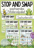 Vorschau - Spiele - Stop and Swap Sachunterricht - wachsendes Materialpaket - Deckblatt