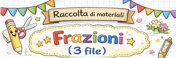 anteprima - Materiale di supporto/inclusione - Raccolta di materiali : Frazioni (3 file) - Pagina di copertina