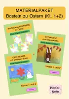 Vorschau - Mal- und Bastelvorlagen - Materialpaket "Basteln zu Ostern (Klasse 1 und 2)" - Deckblatt