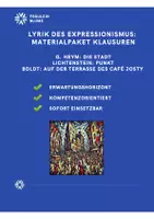 Vorschau - Klassenarbeiten - Materialpaket Klausuren Expressionismus/Gedichte - Deckblatt